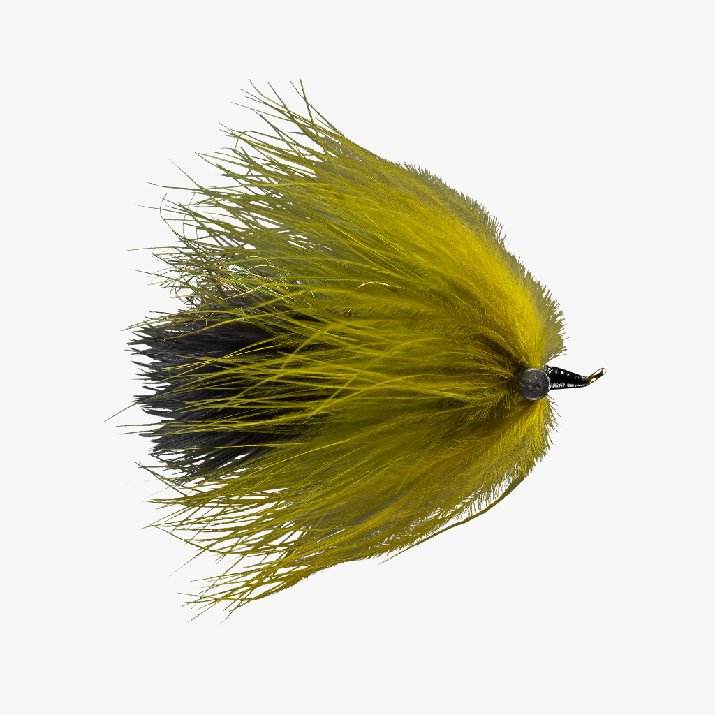 LE Marabou Leech Olive & Black