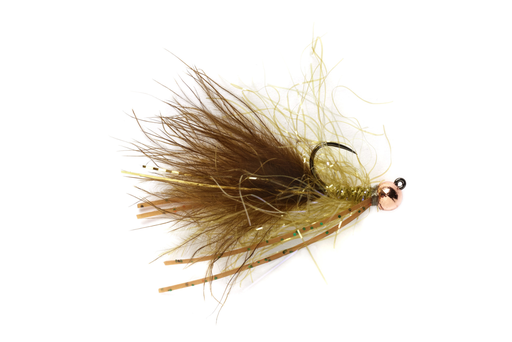FM Daniel's UV Polar Jig Streamer Olive Barbless
