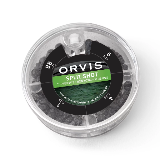 Orvis Non-Toxic Split Shot -Black- 4 Sizes